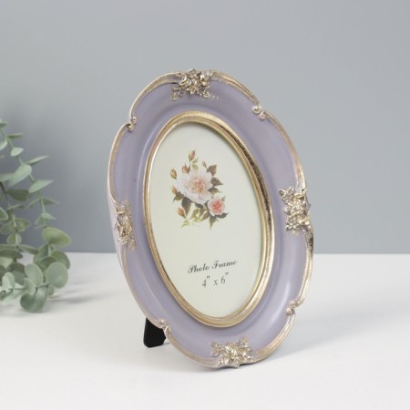 Photo frame Polystone 10x15 cm "Giselle" gold 20x16 cm-1