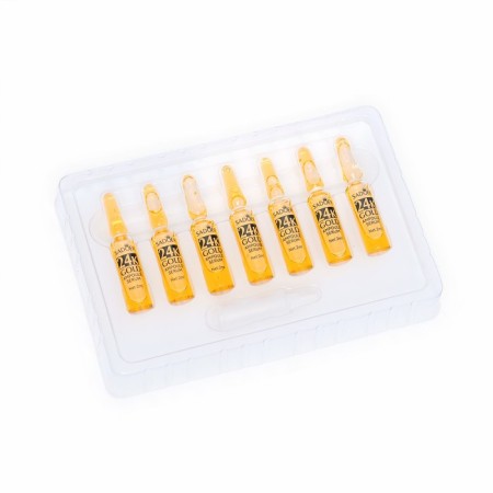 A set of facial serums in ampoules, 2g x 7pcs with gold-2