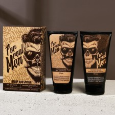 The gift set of cosmetics for Real Man, shaving gel 110 ml and balm after shaving 110 ml, Hard Line