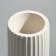 Vase for flowers decorative "Athena", white, 16 x 7 cm.