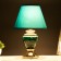 Lima table lamp E14 40W green-gold 22x22x35 cm