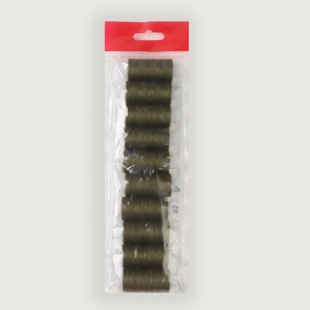 Set of threads 40LSH, 200 m, 10 pcs, khaki color-1