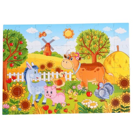 Floor puzzle "on the farm", 32 elements-3