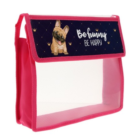A5 notebook folder (230 x 190 x 50 mm), with Velcro valve, plastic/textiles, calligrata, "bulldog"-1
