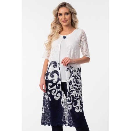 Women's tunic, size 42, white color-10