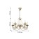 Chateau chandelier, 5x60W E14, brown color