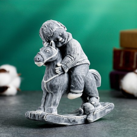 Figure "Boy on a horse" 12cm