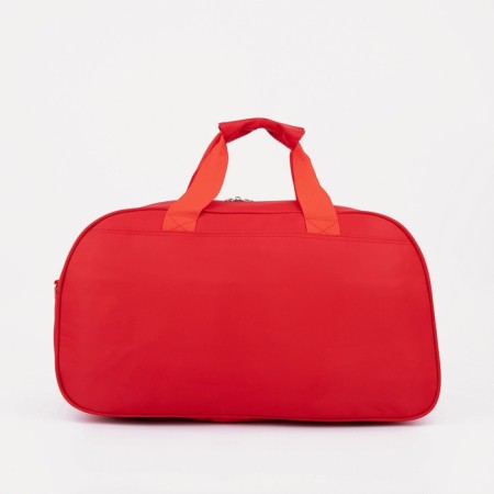 Road bag with lightning, 2 outer pockets, long belt, red color-1