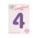 Foil ball 40 "number 4", lilac color, 1 pc.
