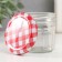 Bank for suppositories Glass with a polyhedron cover is a transparent 100 ml 6.7x6.7x6.5 cm