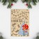 Wooden mail card "Feast of Magic", 10 x 15 cm, New Year