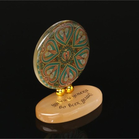Product on stand No. 6 "Mandala", Selenite-1