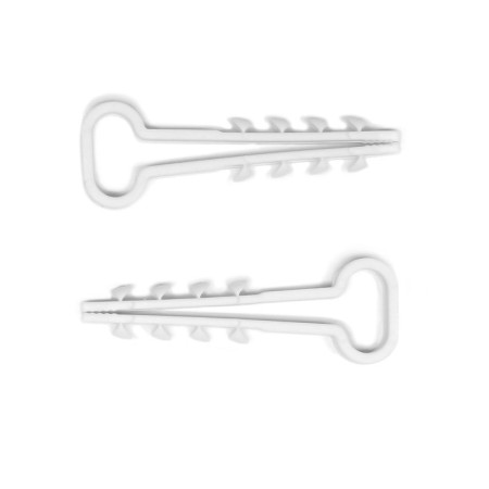 Dowel-mud "bison" dh-p, for a flat cable, nylon, 14 mm, white, 100 pcs-2