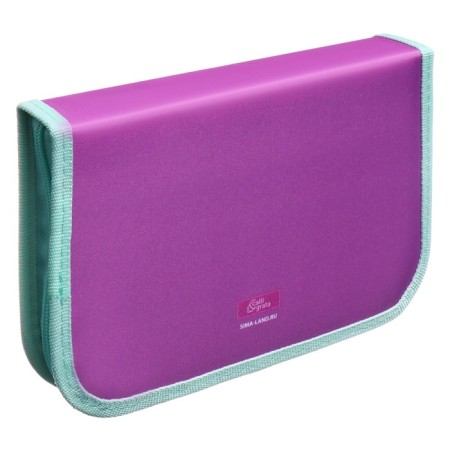 Penal 1 section 140 x 210 x 40 mm, folding pocket and cosmetic bag, fabric, calligrata top content "cat"-2