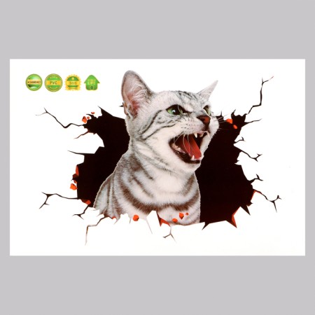 Stick 3D interior cat 30*20cm