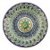 Plate of the Rishtan ceramics "Flowers", 22 cm, blue mix