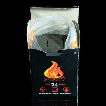 Coconut coal for hookah Cocobrico, 24 cubes-1