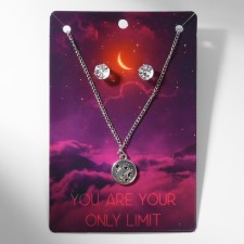 Set 2 objects: earrings, pendant 