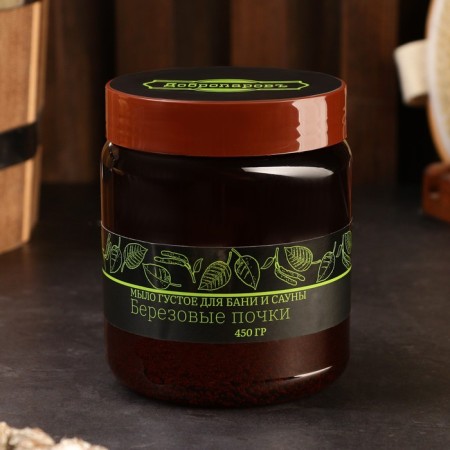 Two soap for hair and bodies "Birch buds", bath, Dobroparov 450 g-2