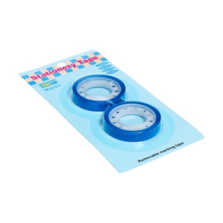 Set 2 pieces, adhesive tape textual (renamed) 75 mm x 10m, blue-3