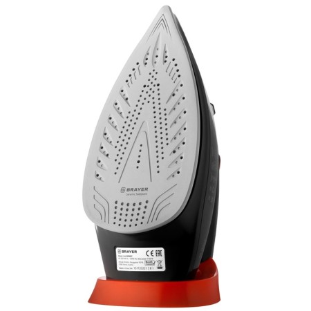 Iron Brayer 4007br, 3100 W, ceramic sole, 35 g/min, 265 ml, black-red-5