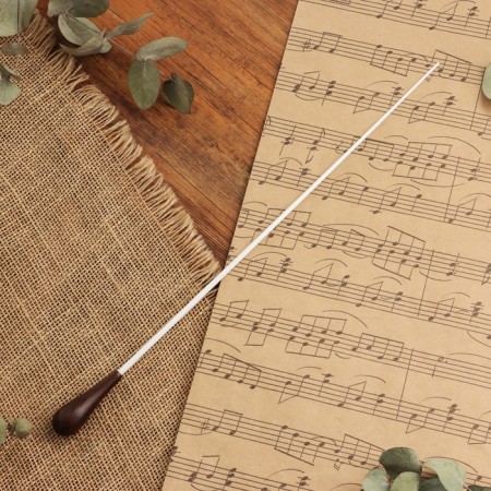 Music Life conductor wand, 38.5 x 2 cm, brown wooden handle