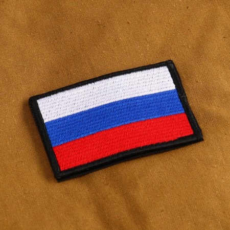 Нашивка-шеврон "Флаг России" с липучкой, 7.5 х 5 см-1