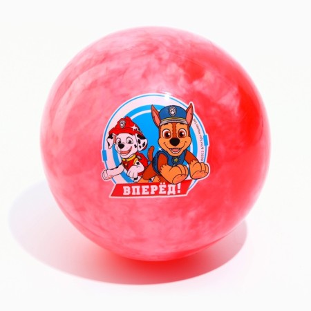Children's ball PAW PATROL "Forward", 16 cm, 50 g, marble, mix-4