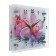 Carty clock is wall-mounted, interior "orchid", silent, 25 x 20 cm