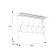 Wall hanger in 7n, 880x230x620, 5 hooks, white