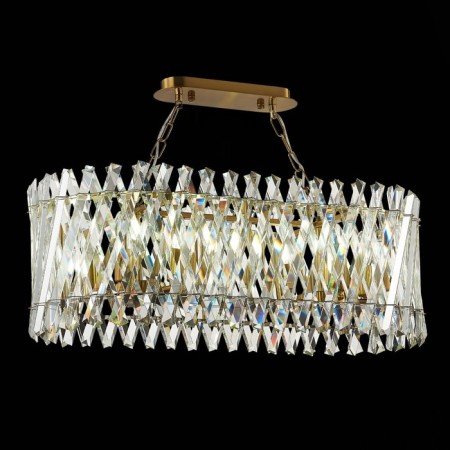 Suspension lamp ST LUCE. SL1170.303.10. Fabio. 10x40 watts, E14, 80x35x29 cm, brass color-1
