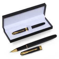 Handle Gift Roller, in the leatherette case, the case is black, gold