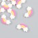 Decor for creativity plastic "Rainbow in the clouds" set of 12 pcs 1.5x1.5 cm
