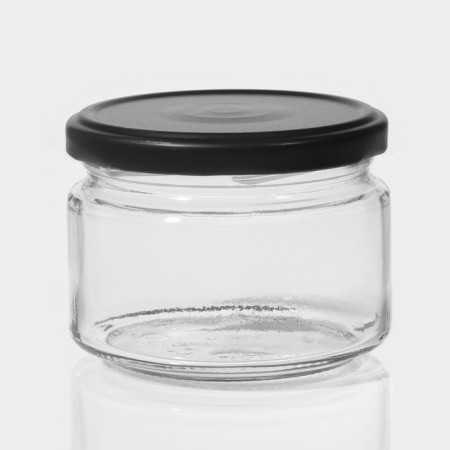 A set of glass jars with a conservation lid, TO-82 mm, for candles, 0.25 l, 6 pcs-1