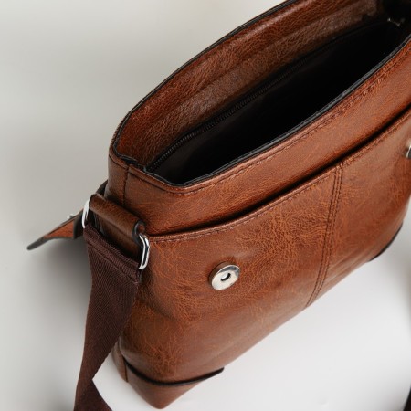 Male bag, brown color-4