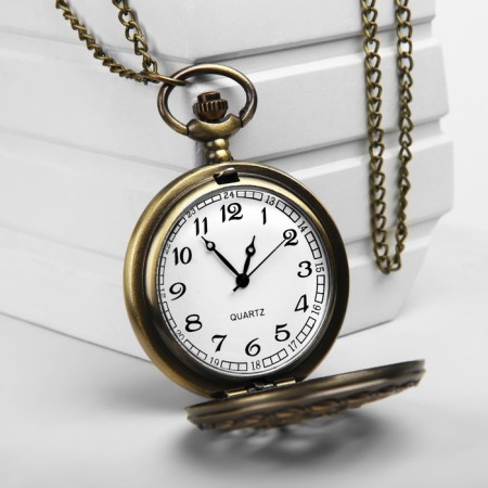 Pocket quartz watches "monogram", on a chain of 80 cm-4