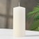 Candle - cylinder, 7x17 cm, 50 hours, 515 g, ivory