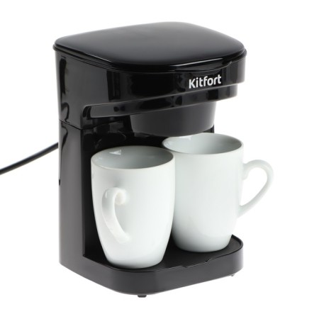 Coffee machine KitFort KT-764, drip, 450 watts, 0.25 l, black