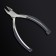 Pedicure nippers “Premium”, hidden spring, rubberized handles, 12.3 cm, blade length - 13 mm, silver/gray color