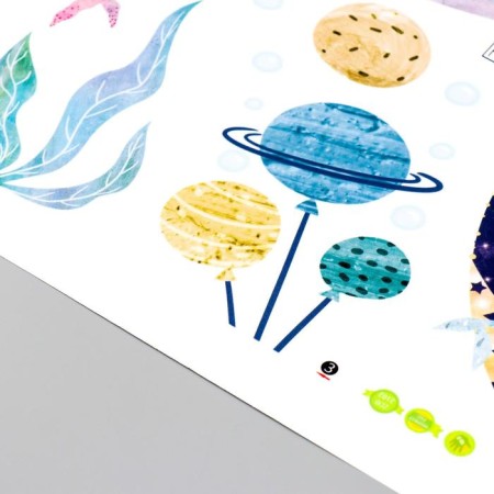 Sticking plastic interior color "Podimally - Lullaby" 30x90 cm set 2 sheets-2