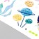 Sticking plastic interior color "Podimally - Lullaby" 30x90 cm set 2 sheets