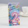 Candle for the Cake "Golsheki", the number "2", sequins, 7 cm, mix
