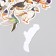 Stickers for creativity "Exotic birds" embossing gold set 48 pcs 9x7x0.8 cm