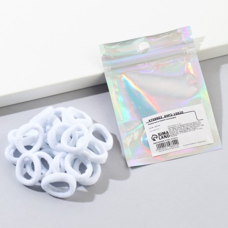Hair gum "White Bear", 20 pcs-3