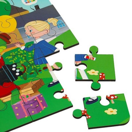 Wooden puzzle toy 30 × 22 cm "Cheburashka"-1