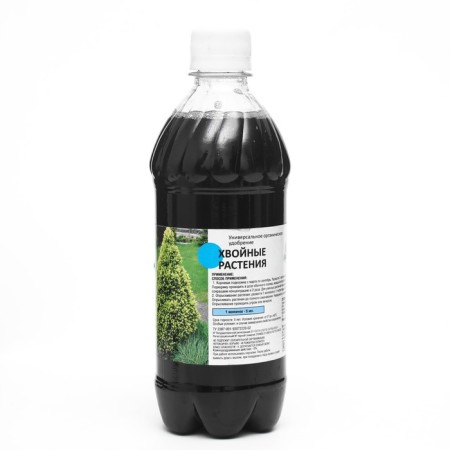 Liquid fertilizer for coniferous plants, new flower grinder, 0.5 liters