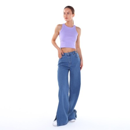Women's jeans, blue color, size 44 (38)-1