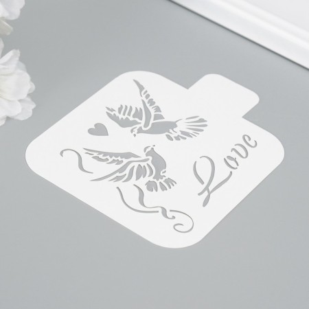 A set of plastic stencils "Wedding", 3 pcs-1