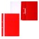 Calligrata, A4, 180 microns, red, transparent top, perforation folder