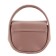 Bag women, genuine leather, pink 21x8x23 cm